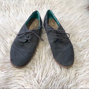 Toms Navy Blue Dress Shoes Size W 8.5